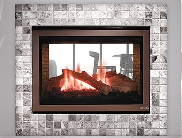 see-through 32 gas fireplace