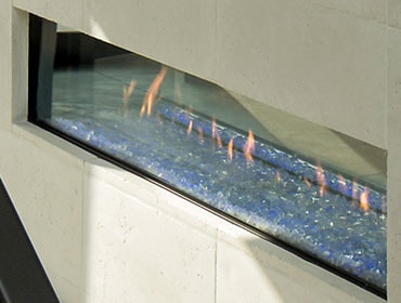 primo see-through gas fireplace